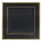 Smarty Had A Party 6.5" Black with Gold Square Edge Rim Plastic Appetizer/Salad Plates (120 Plates), 120PK 506G-CASE - alternate 4